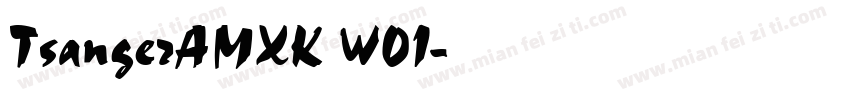 TsangerAMXK W01字体转换